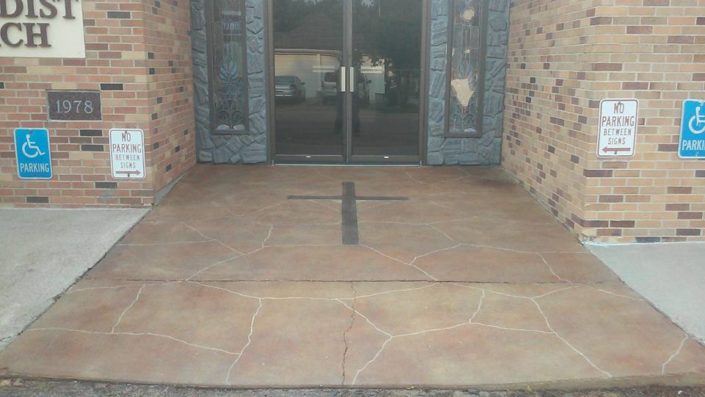 United Methodist Church Entrance – After United Methodist Church Entrance - After