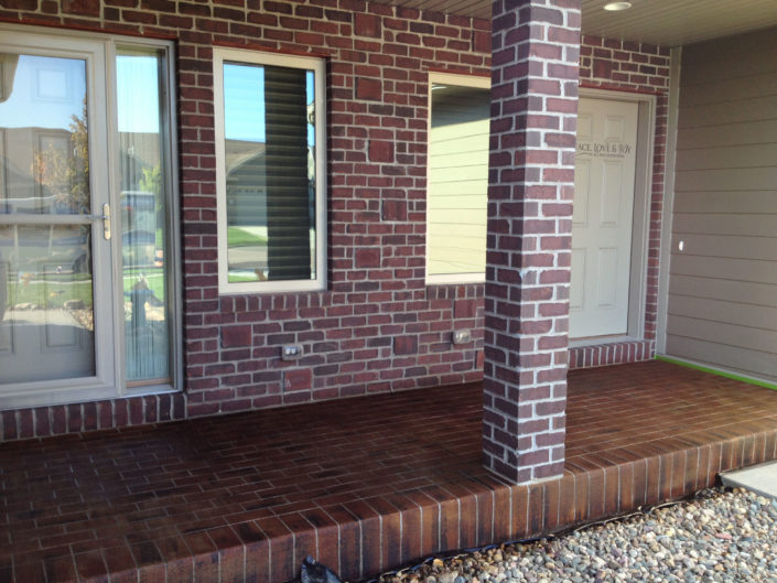 Engraved Brick look to match House
